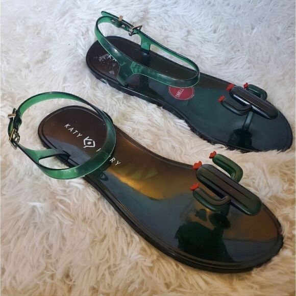 Katy Perry Novelty  Scented Jelly Sandals Size 9 - Picture 1 of 6